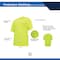 Ge Hi-Vis Short Sleeve T-Shirt, Polyester Knit Birdseye, Mesh, Green, L GS106GL - alternate 4